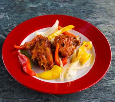 African Street food Peppered Turkey