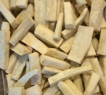 African Street food Dundun Fried Yam Stick